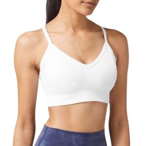lululemon athletica White V-Neck Seamless Bralette
